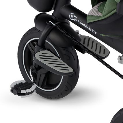 KINDERKRAFT SELECT - Trehjuling för barn SPINSTEP Premium grön