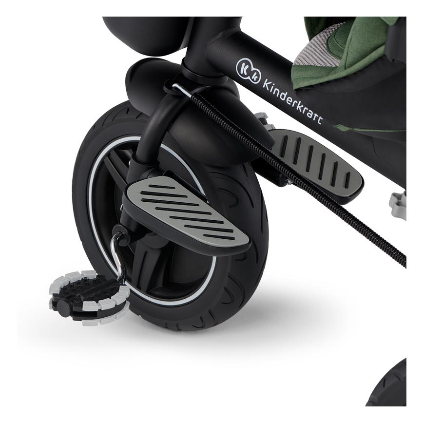 KINDERKRAFT SELECT - Trehjuling för barn SPINSTEP Premium grön