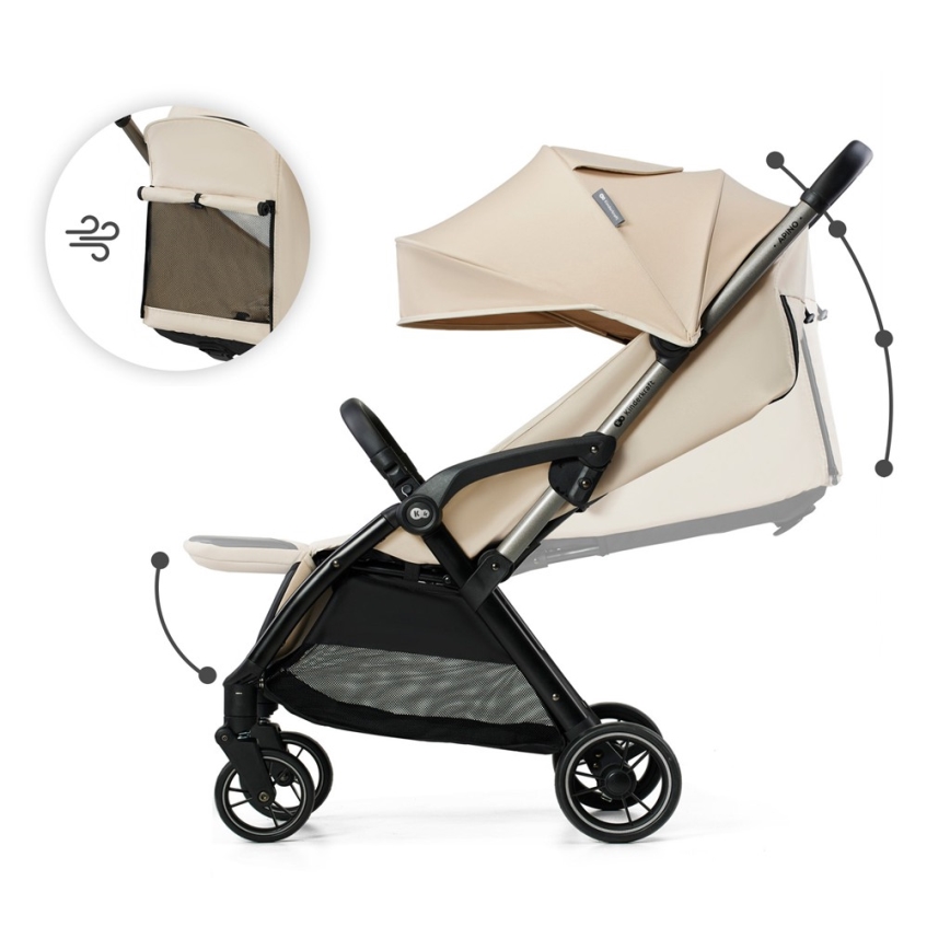 KINDERKRAFT - Sittvagn APINO beige