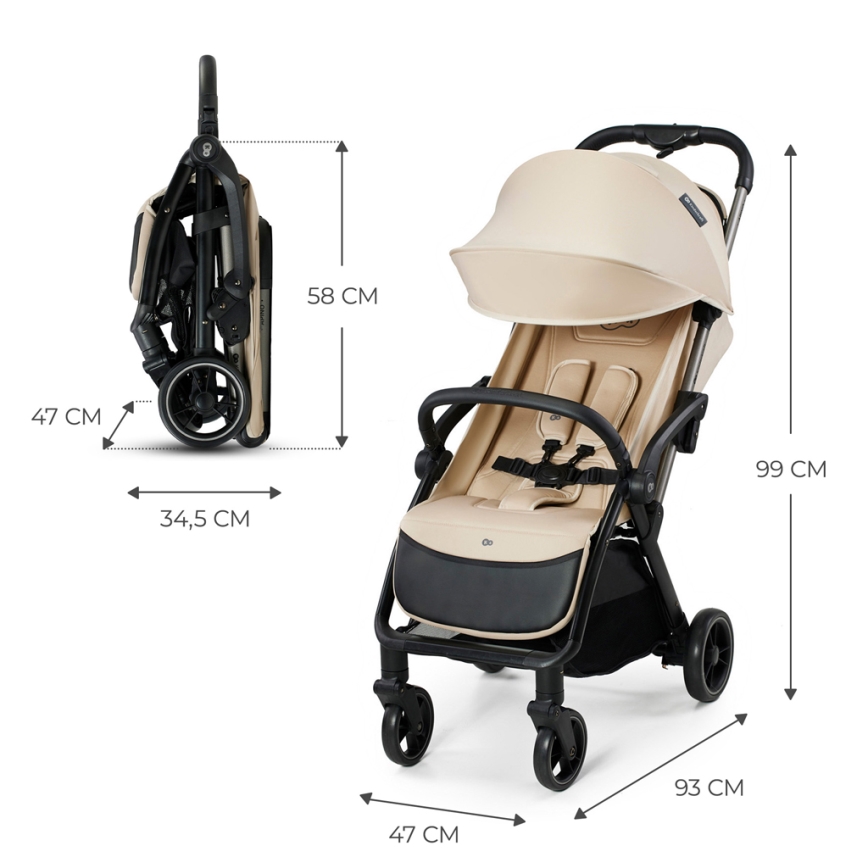 KINDERKRAFT - Sittvagn APINO beige
