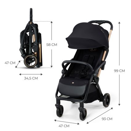 KINDERKRAFT - Sittvagn APINO svart