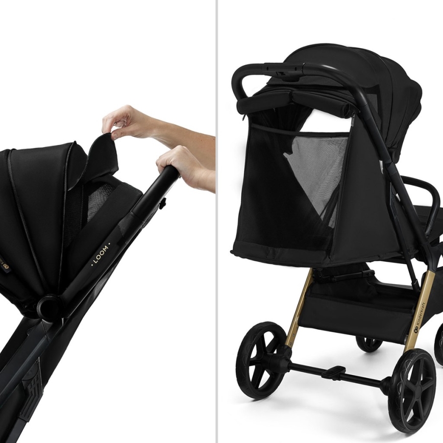 KINDERKRAFT - Sittvagn LOOM svart