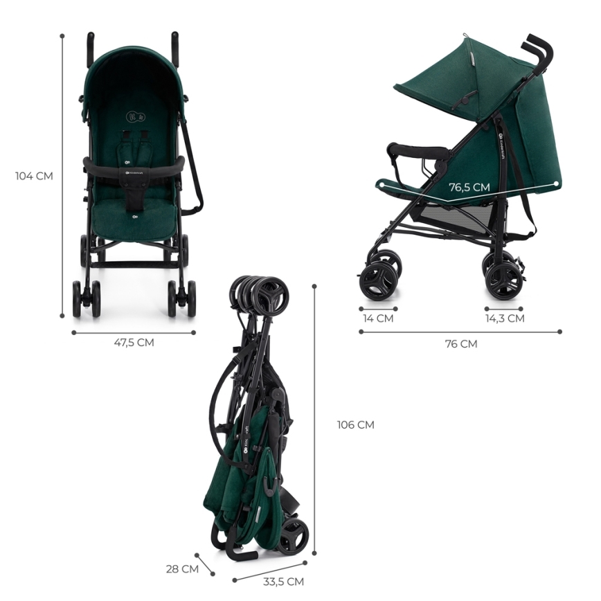 KINDERKRAFT - Sittvagn TIK beige
