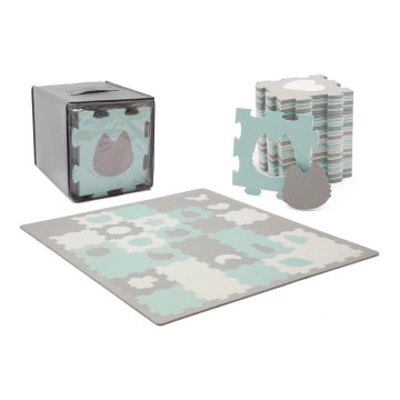 KINDERKRAFT - Skumpussel LUNO 30pcs grå/mint