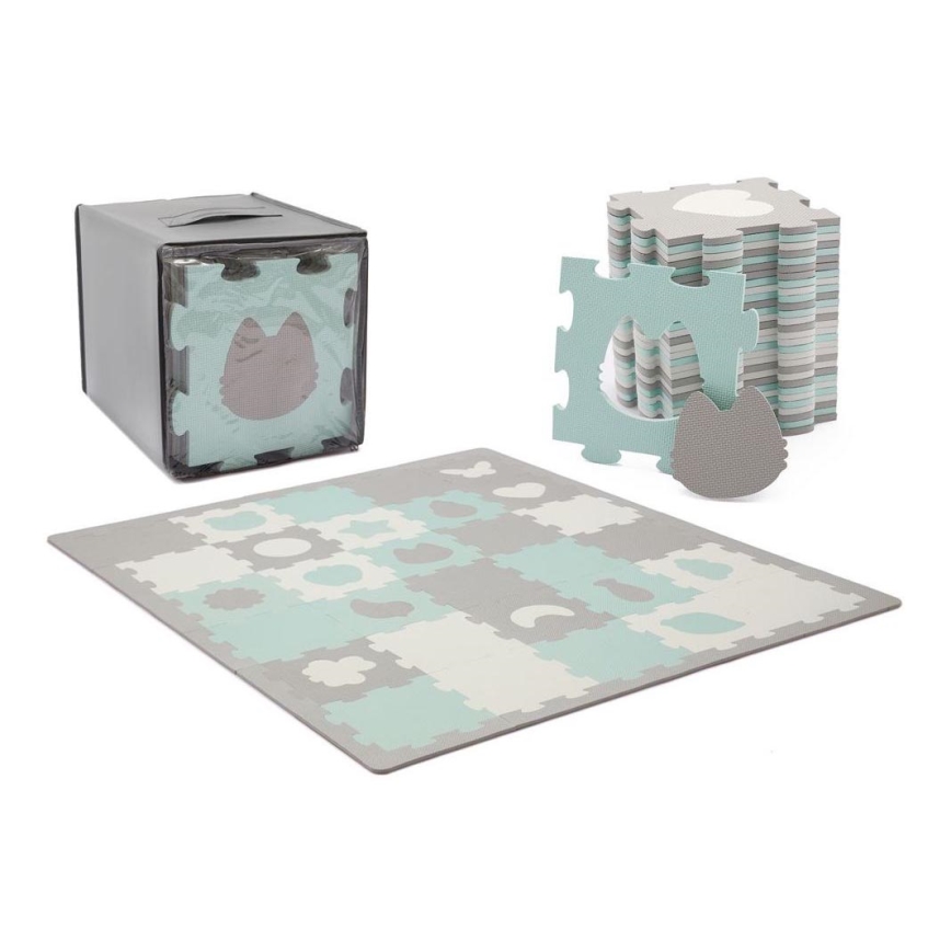 KINDERKRAFT - Skumpussel LUNO 30pcs grå/mint