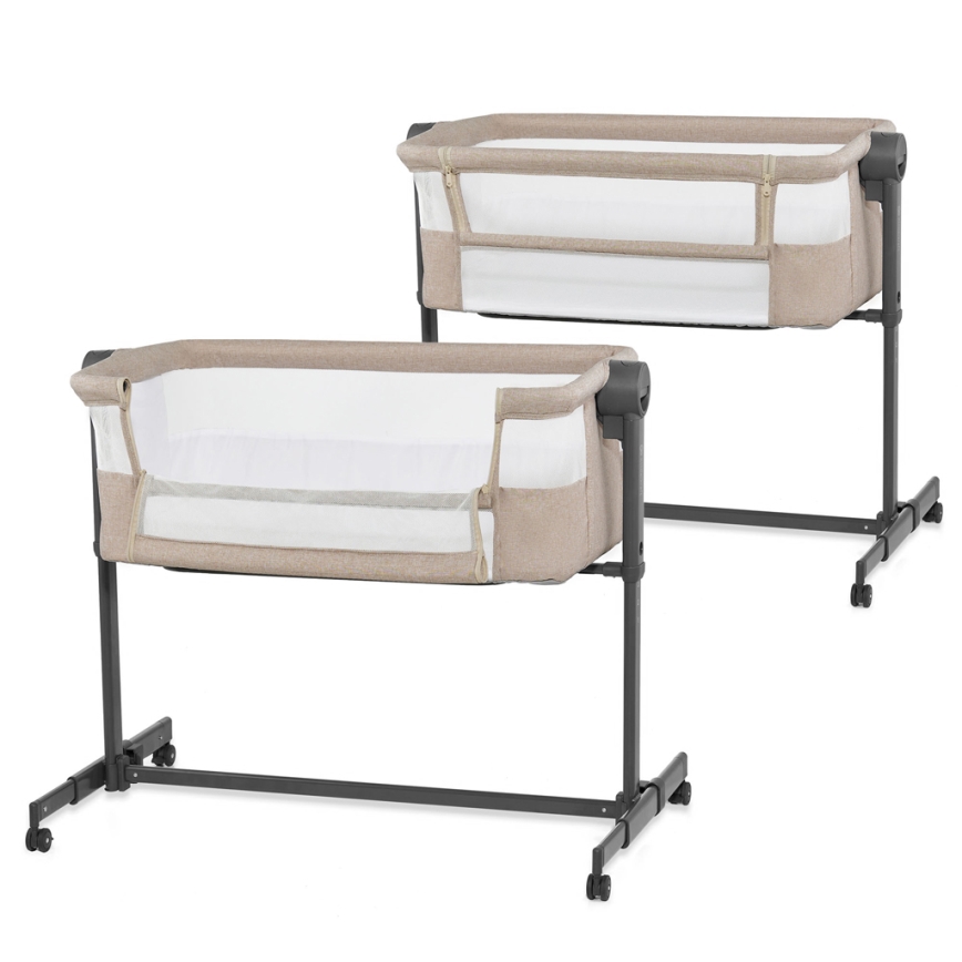 KINDERKRAFT - Spjälsäng NESTE UP 2 beige