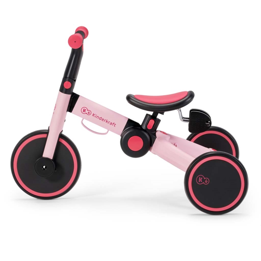 KINDERKRAFT - Trehjuling för barn 3i1 4TRIKE rosa
