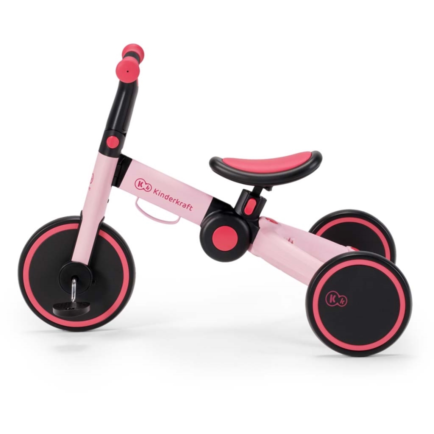 KINDERKRAFT - Trehjuling för barn 3i1 4TRIKE rosa