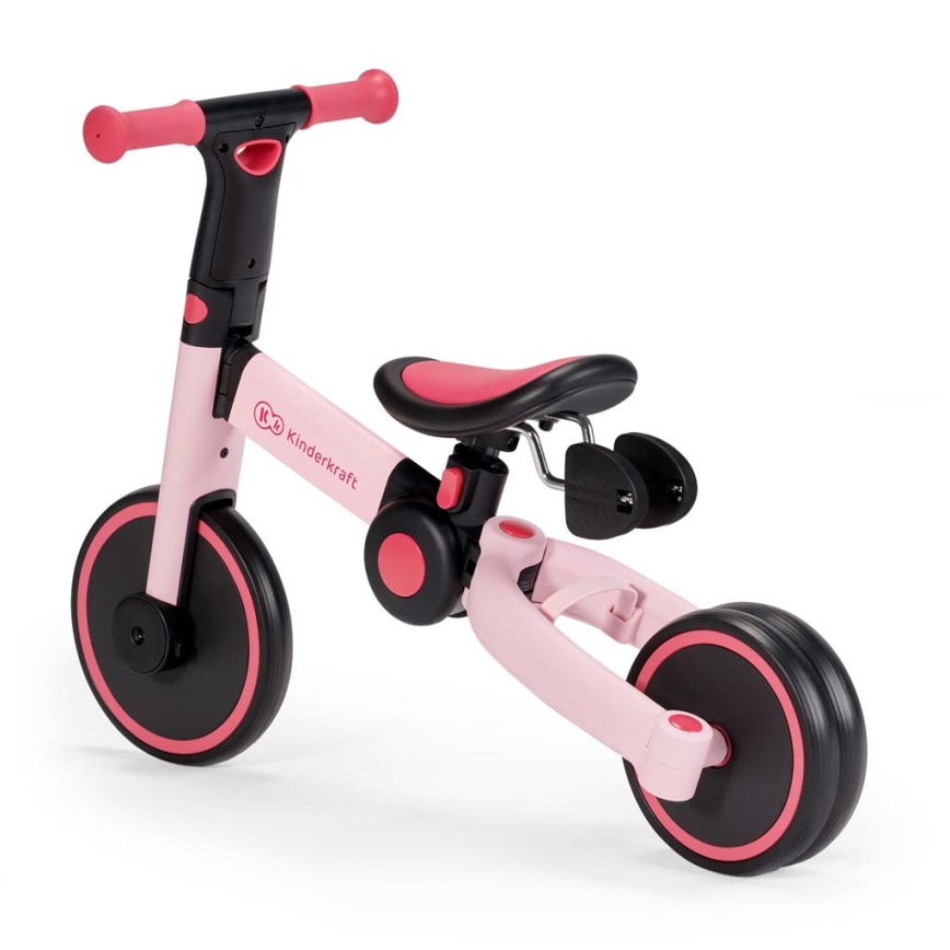 KINDERKRAFT - Trehjuling för barn 3i1 4TRIKE rosa
