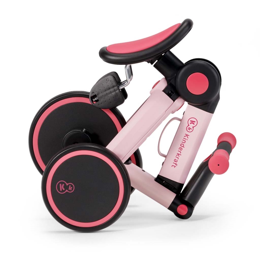KINDERKRAFT - Trehjuling för barn 3i1 4TRIKE rosa