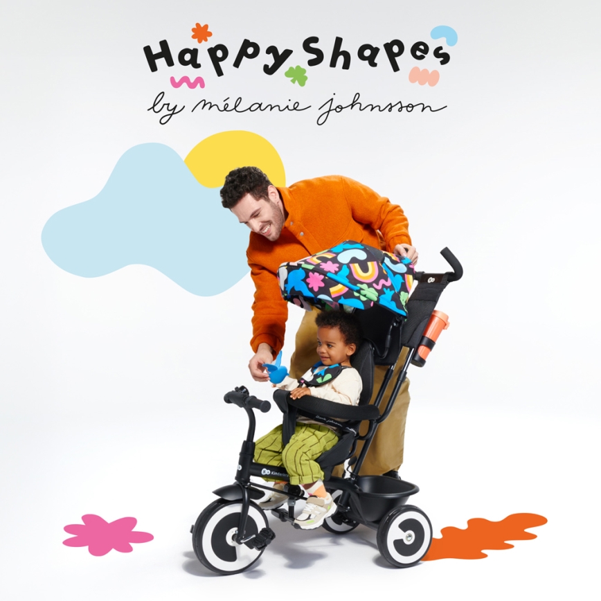 KINDERKRAFT - Trehjuling för barn ASTON Happy shapes