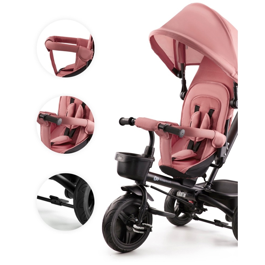 KINDERKRAFT - Trehjuling för barn AVEO rosa