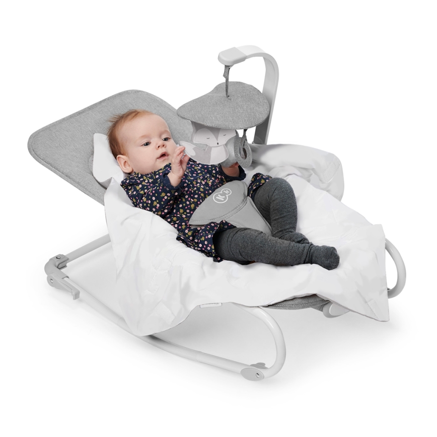 KINDERKRAFT - Vibrerande babysitter med sång FELIO 2 grå