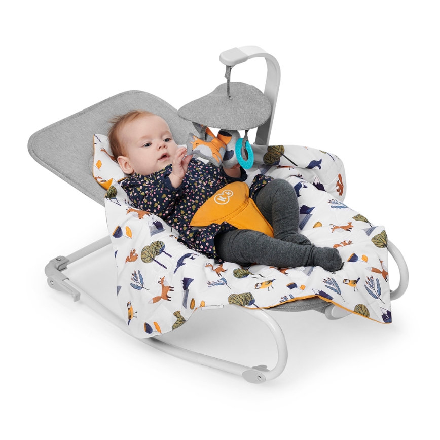 KINDERKRAFT - Vibrerande babysitter med sång FELIO 2 gul