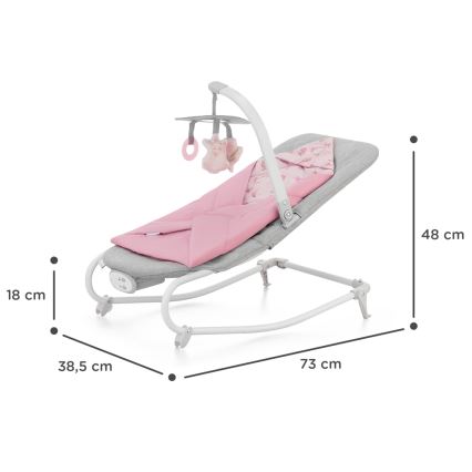 KINDERKRAFT - Vibrerande babysitter med sång FELIO 2 rosa
