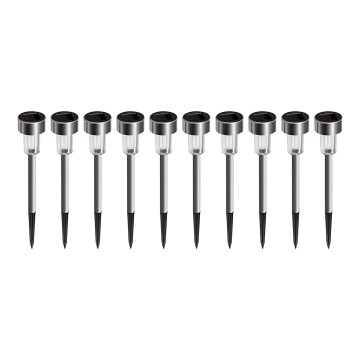 KIT 10x LED solcellslampa LED/0,06W/1,2V 6000K IP44