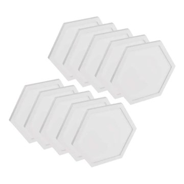 KIT 10x RGBIC Ljusreglerad panel LED/1,9W/230V Wi-Fi Tuya