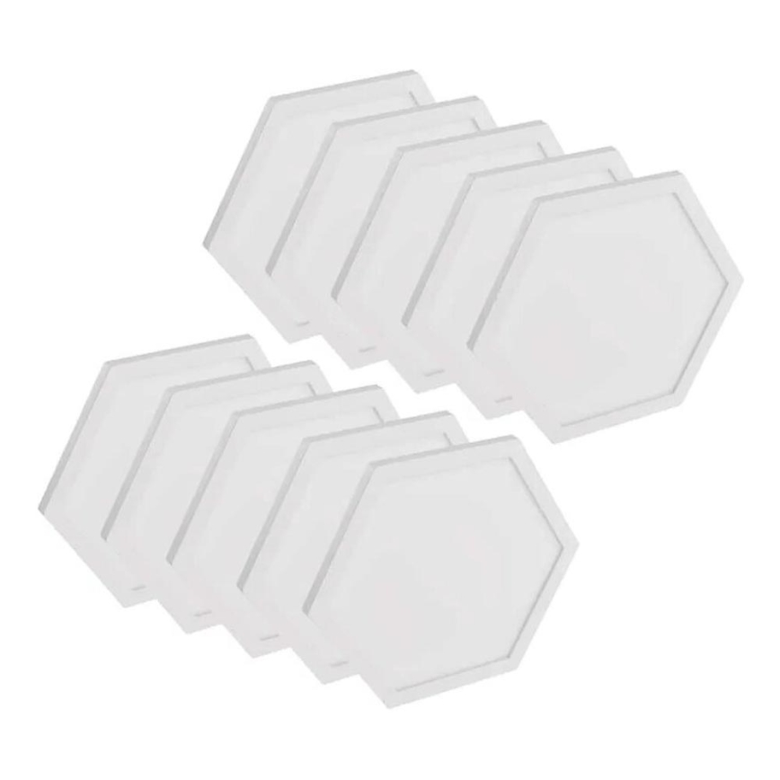 KIT 10x RGBIC Ljusreglerad panel LED/1,9W/230V Wi-Fi Tuya
