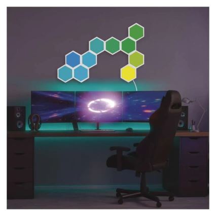 KIT 10x RGBIC Ljusreglerad panel LED/1,9W/230V Wi-Fi Tuya