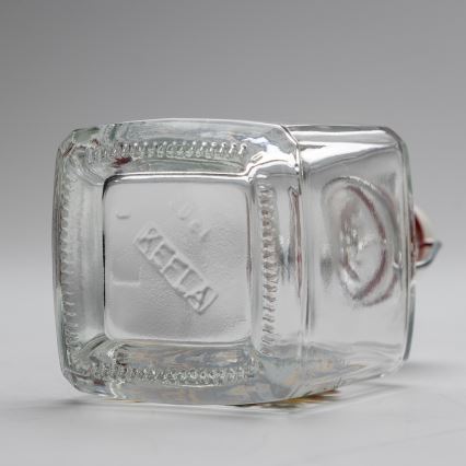 Kit 1x glasflaska och 2x snappsglas genomskinlig med rävmotiv
