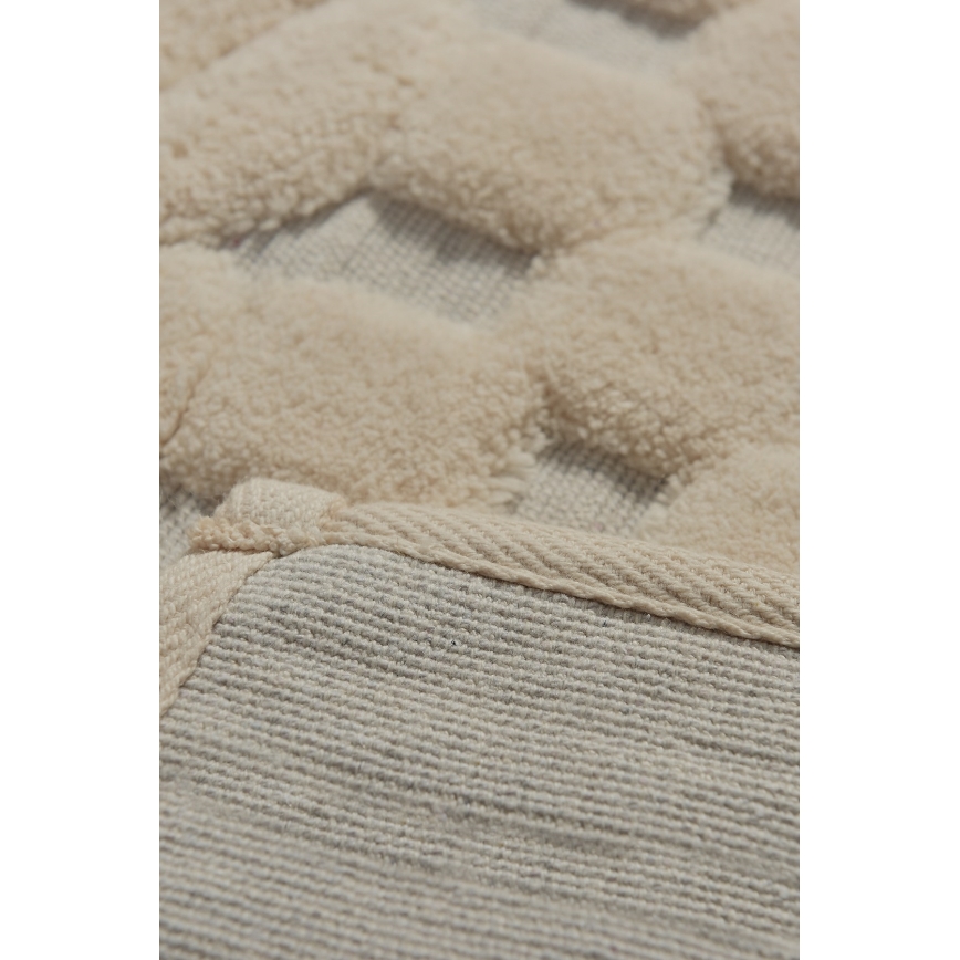 KIT 2x Badrumsmatta BAMBI 60/100 cm beige