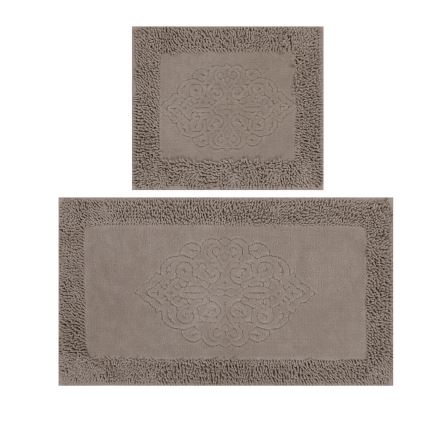 KIT 2x Badrumsmatta PIANTE 60/100 cm brun