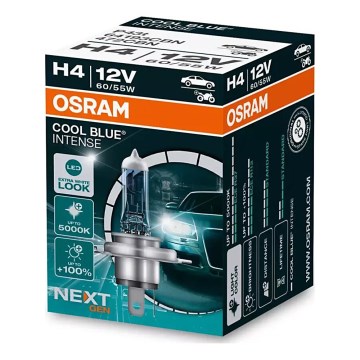 KIT 2x Bilglödlampa COOL BLÅ H4 P43t/60/55W/12V 5000K - Osram