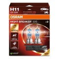 KIT 2x Bilglödlampa NIGHT BREAKER H11 PGJ19-2/55W/12V - Osram