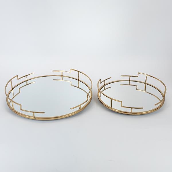 KIT 2x Dekorativt bricka diameter 39/30,5 cm