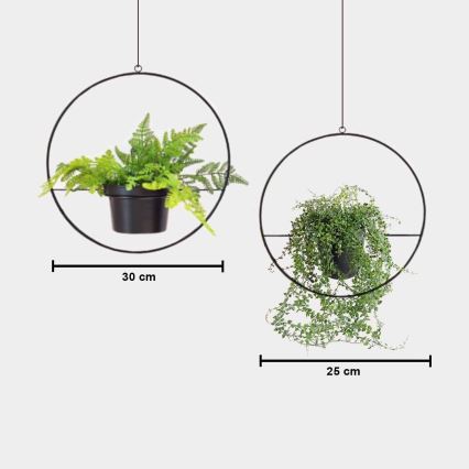 KIT 2x Hängare för blomkruka 25cm/30cm metall
