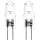 KIT 2x Kraftfull glödlampa G4/10W/12V 2700K - Aigostar