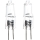 KIT 2x Kraftfull glödlampa G4/20W/12V 2700K - Aigostar