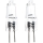 KIT 2x Kraftfull glödlampa G4/20W/12V 2700K - Aigostar