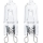 KIT 2x Kraftfull glödlampa G9/25W/230V 2700K - Aigostar