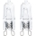 KIT 2x Kraftfull glödlampa G9/25W/230V 2700K - Aigostar