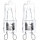 KIT 2x Kraftfull glödlampa G9/40W/230V 2700K - Aigostar