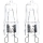 KIT 2x Kraftfull glödlampa G9/40W/230V 2700K - Aigostar