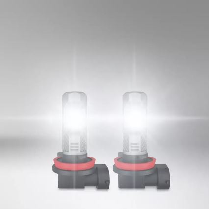 KIT 2x LED Bilglödlampa H8/H11/H16 PGJ19-X/8,2W/12V 6000K - Osram