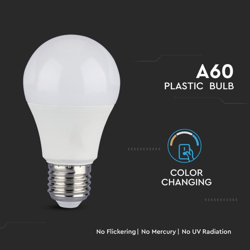KIT 2x LED glödlampa A60 E27/9W/230V 3000/4000/6400K