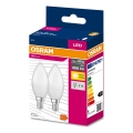 KIT 2x LED glödlampa B38 E14/7,5W/230V 3000K - Osram