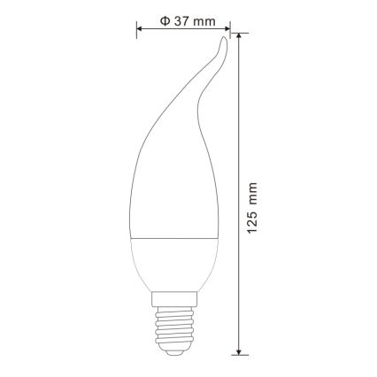 KIT 2x LED glödlampa E14/3W/230V 3000K - Globo