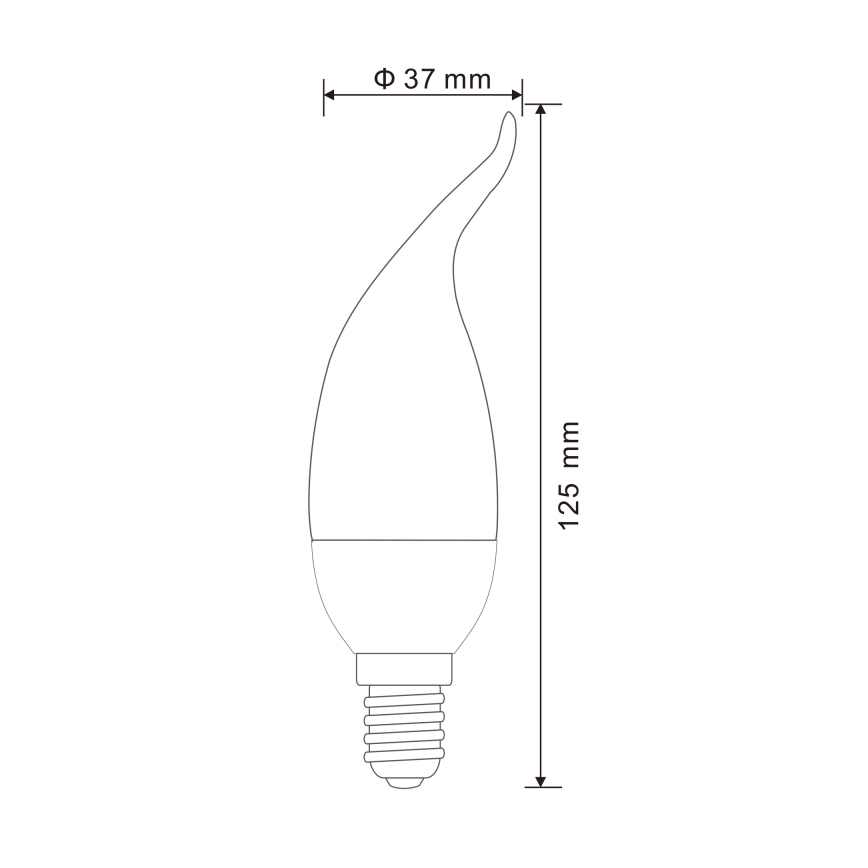 KIT 2x LED glödlampa E14/3W/230V 3000K - Globo