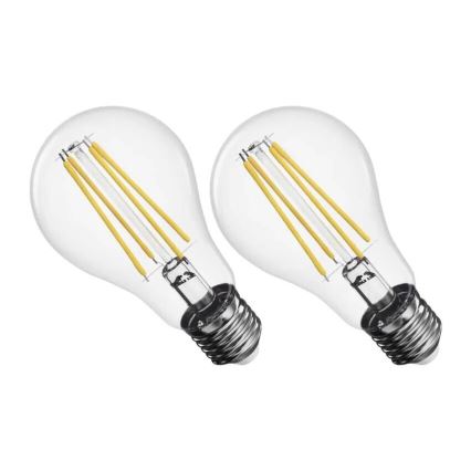 KIT 2x LED glödlampa FILAMENT A60 E27/5,9W/230V 2700K