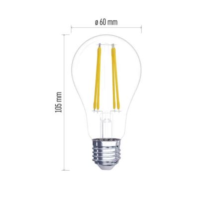 KIT 2x LED glödlampa FILAMENT A60 E27/5,9W/230V 2700K