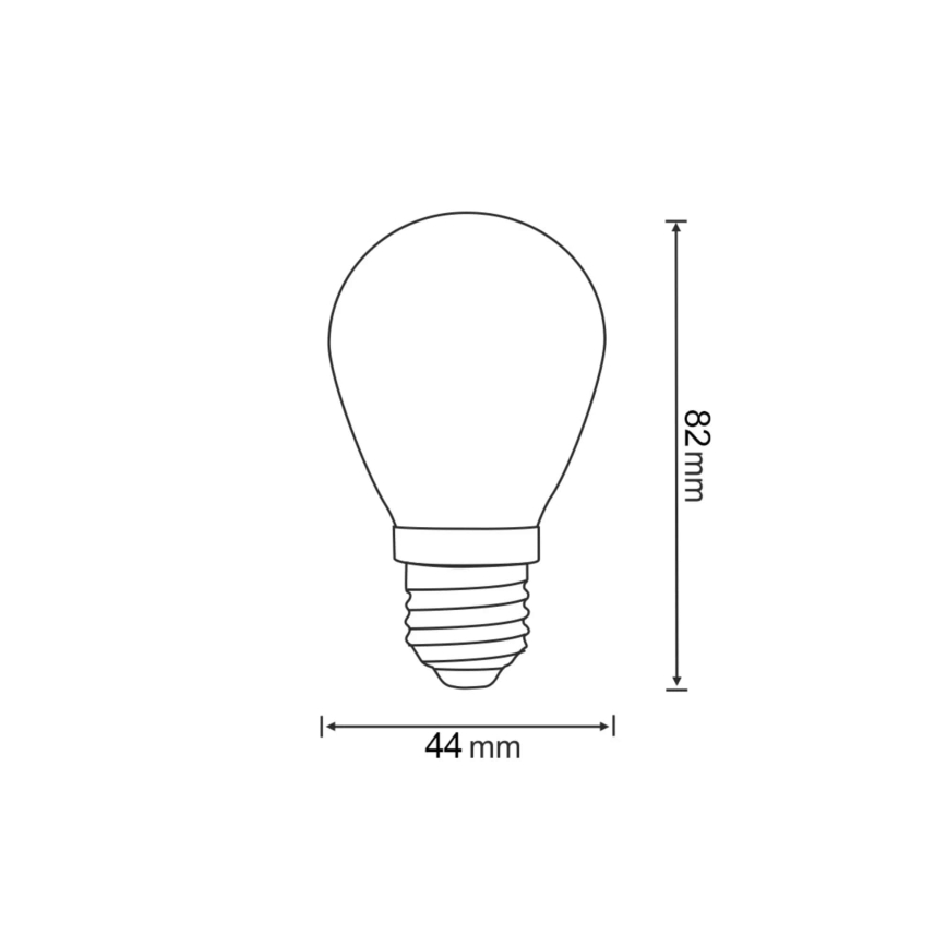 KIT 2x LED glödlampa PARTY E27/0,3W/36V gul