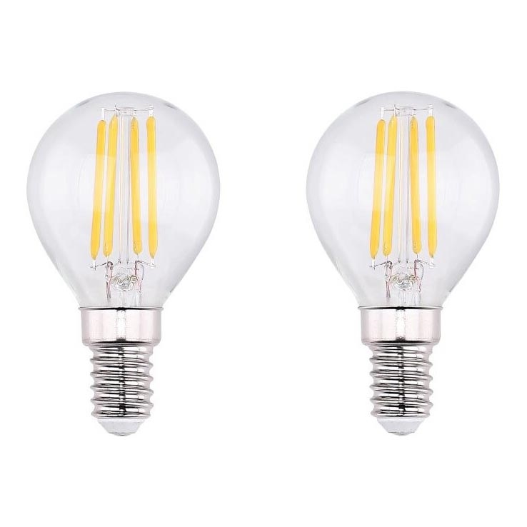 KIT 2x LED glödlampa VINTAGE E14/4W/230V 2700K - Globo 10589-2K