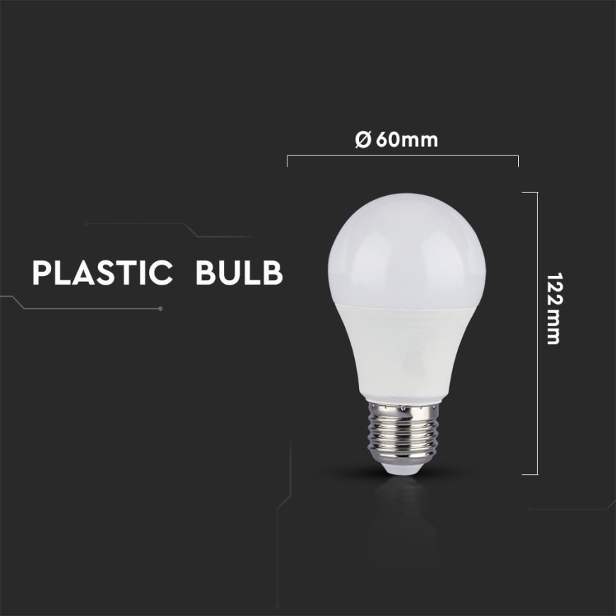 KIT 2x LED Ljusreglerad glödlampa A60 E27/9W/230V 6400K