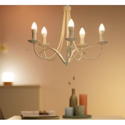 KIT 2x LED Ljusreglerad glödlampa C37 E14/4,9W/230V 2700-6500K CRI 90 Wi-Fi - WiZ