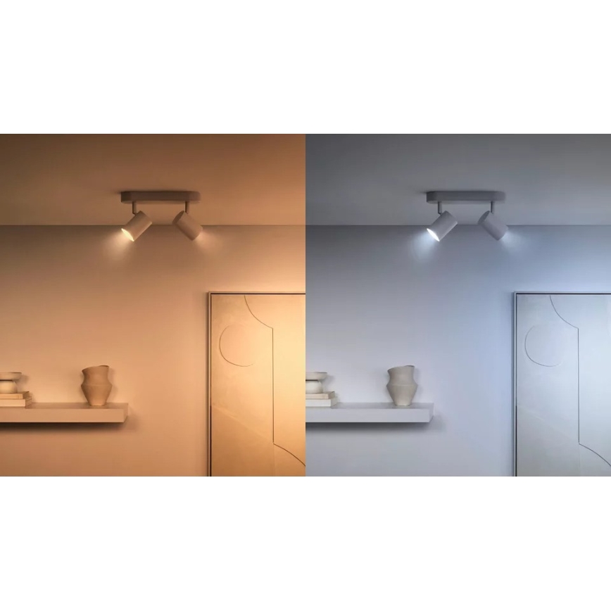 KIT 2x LED Ljusreglerad glödlampa PAR16 GU10/4,7W/230V 2700-6500K CRI 90 Wi-Fi - WiZ