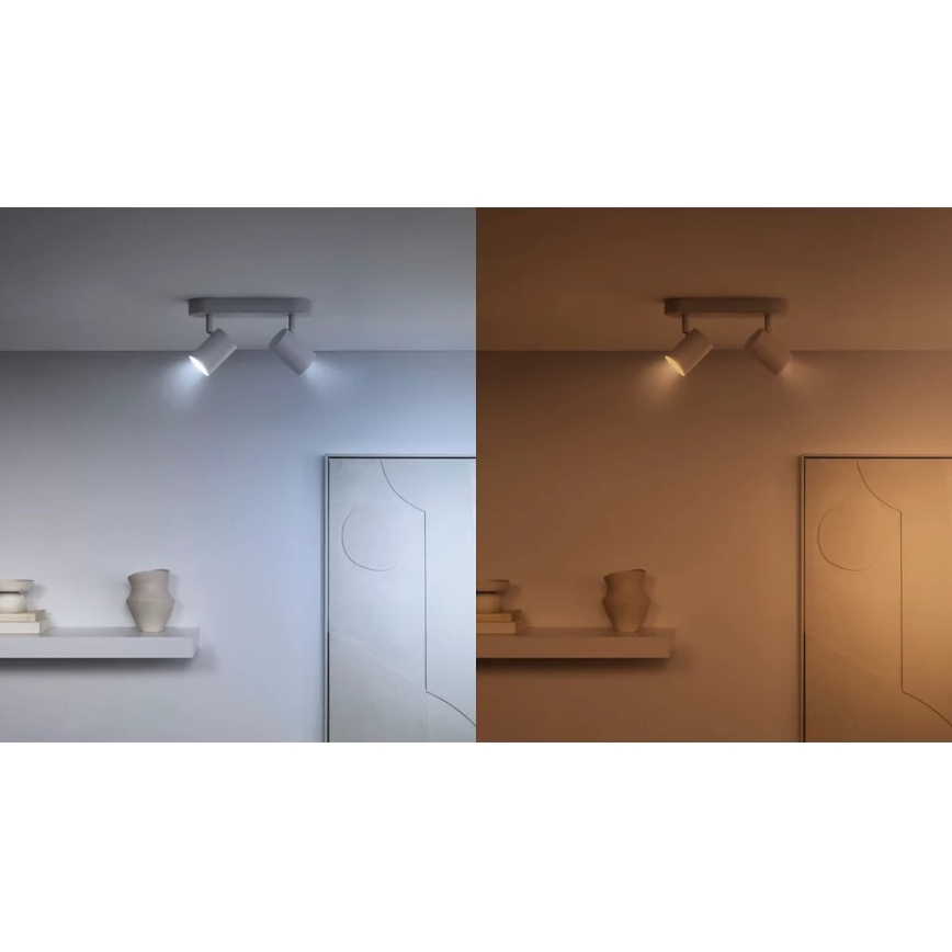 KIT 2x LED Ljusreglerad glödlampa PAR16 GU10/4,7W/230V 2700-6500K CRI 90 Wi-Fi - WiZ